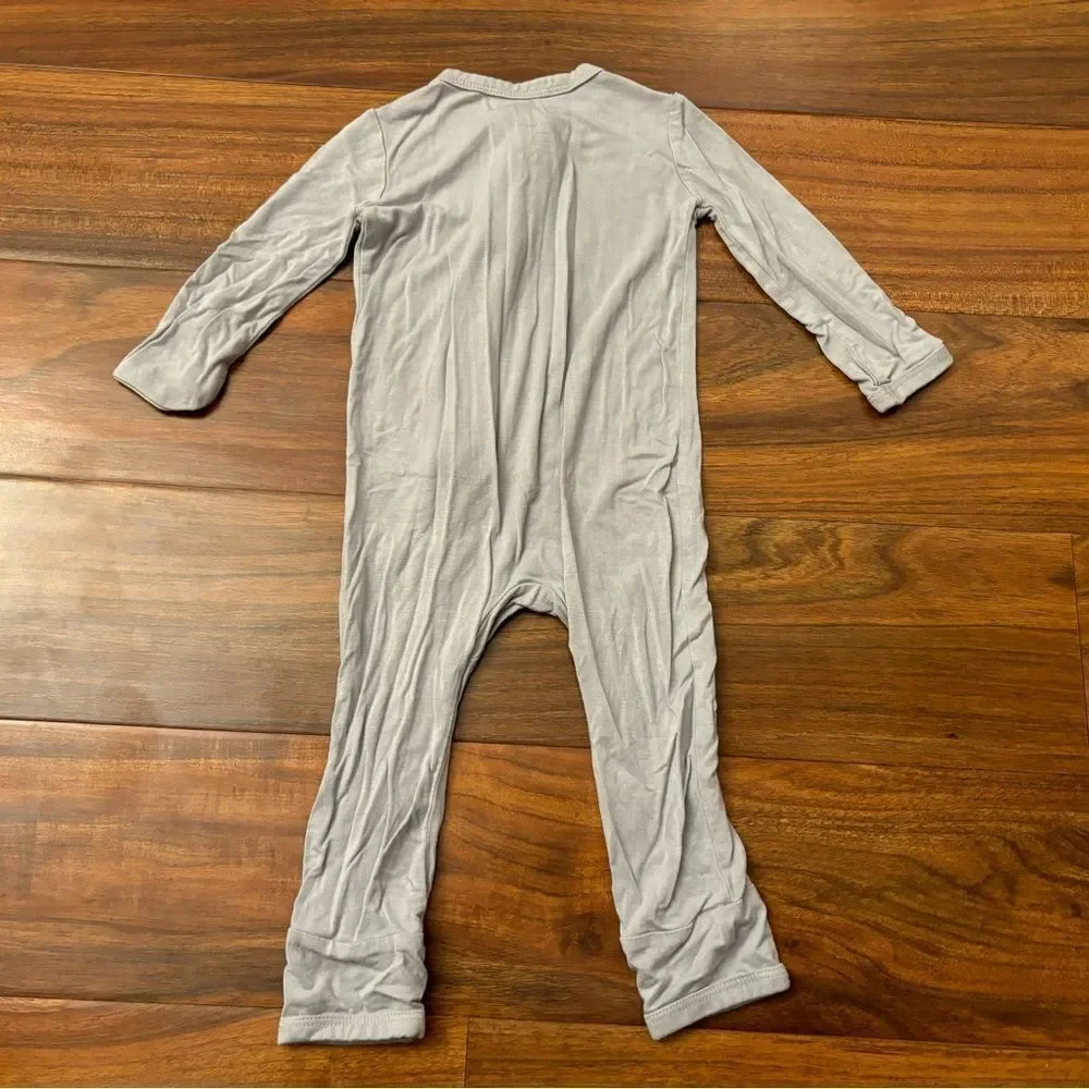 Kyte Baby grey zip up one piece outfit
